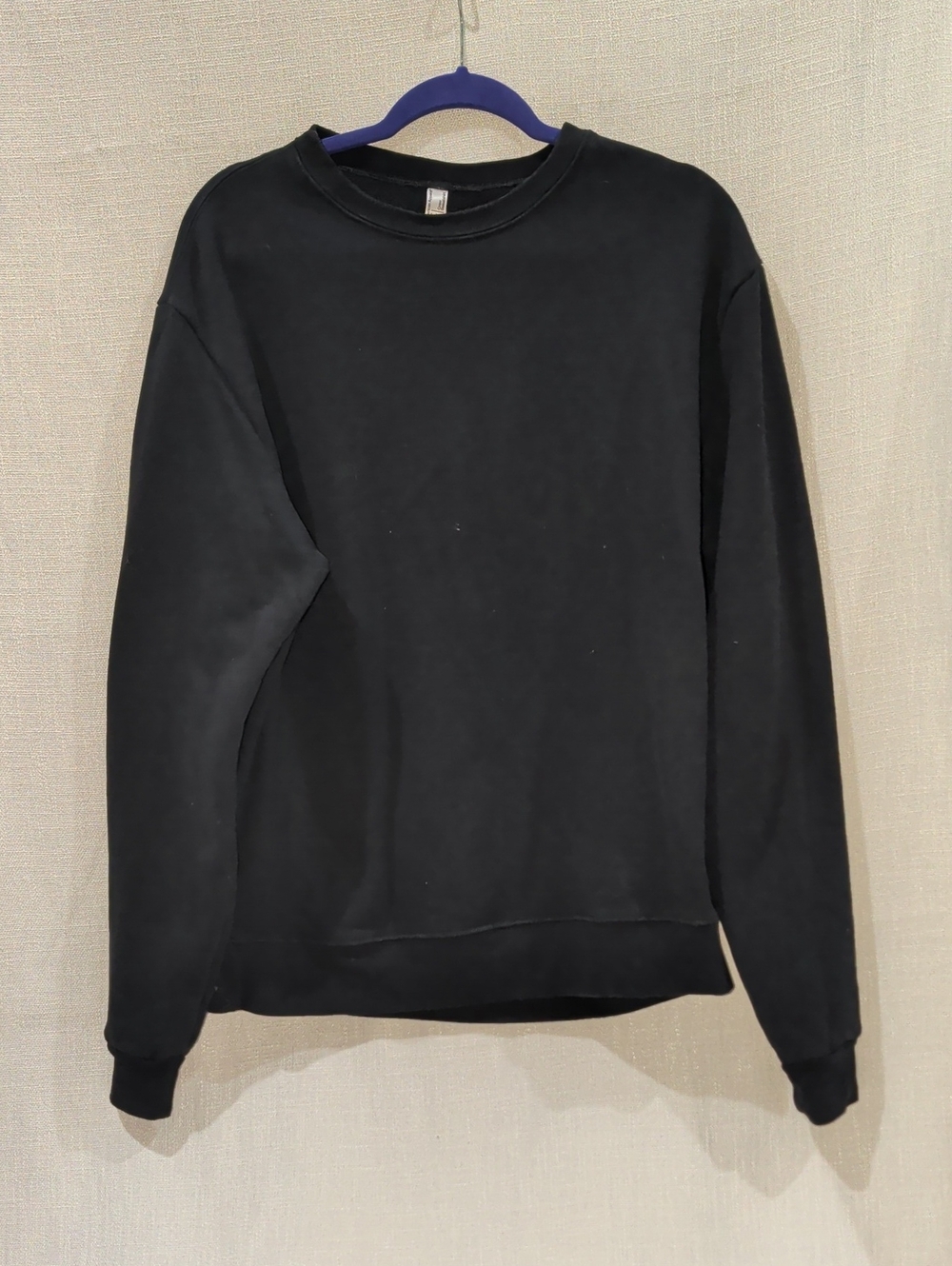 American Apparel Black Crewneck Sweater Size XL